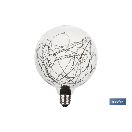 Comprar BOMBILLA LED GLOBO ESTRELLAS E27 1, Cofan | almacendeferreteriacor.es
