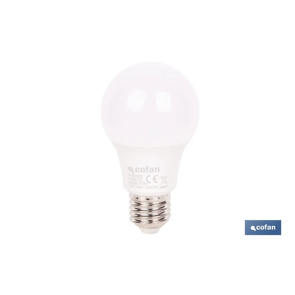 Comprar BOMBILLA LED CLASSIC E27 4.9 W 470  Cofan | almacendeferreteriacor.es