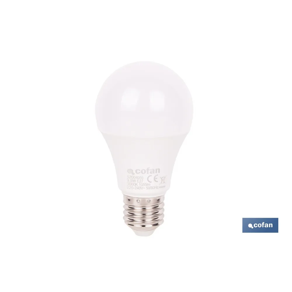 Comprar BOMBILLA LED CLASSIC E27 9.5 W 1055 Cofan | almacendeferreteriacor.es