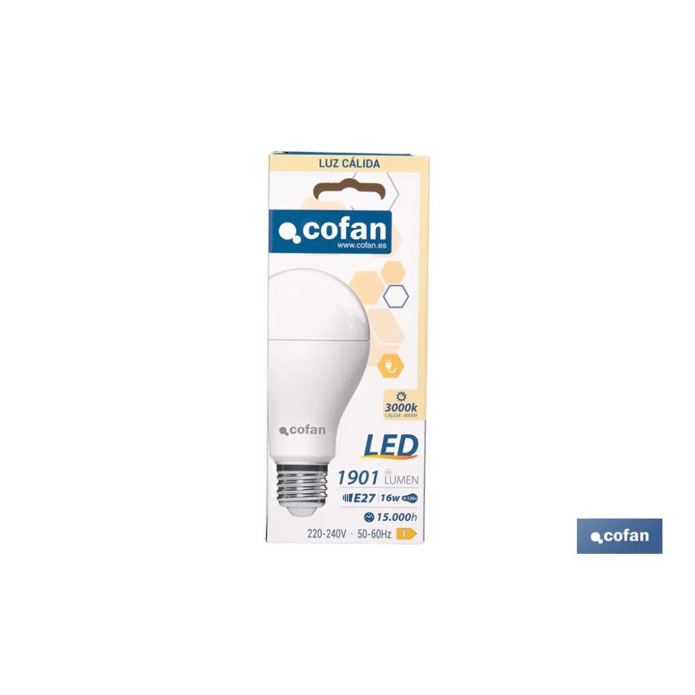 Comprar BOMBILLA LED CLASSIC E27 16 W 1901  Cofan | almacendeferreteriacor.es