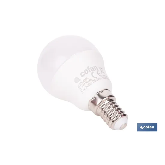 Comprar BOMBILLA LED ESFÉRICA E14 6.5 W 806 Cofan | almacendeferreteriacor.es