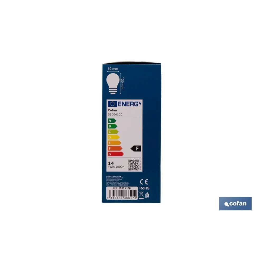 Comprar PACK DE 3 BOMBILLAS E27 A60 14W 152 Cofan | almacendeferreteriacor.es
