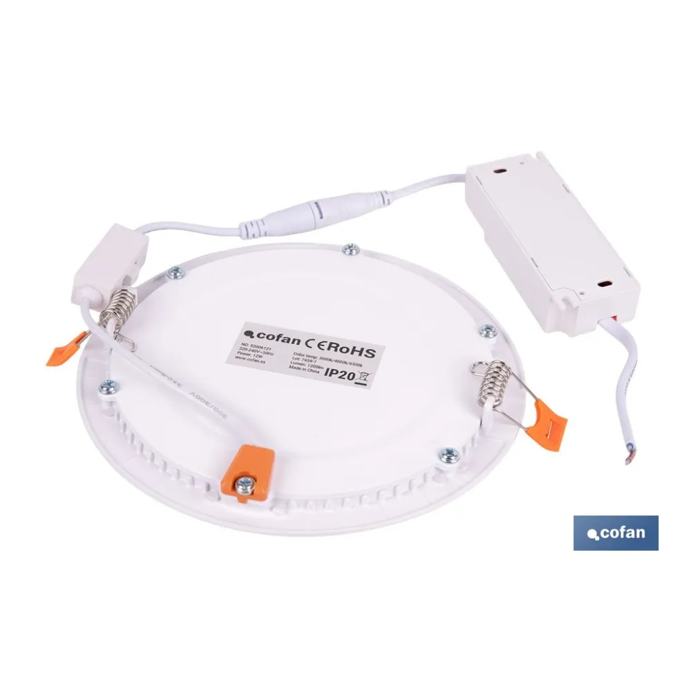 Comprar DOWNLIGHT EMPOTRABLE BLANCO SMD 12  Cofan | almacendeferreteriacor.es