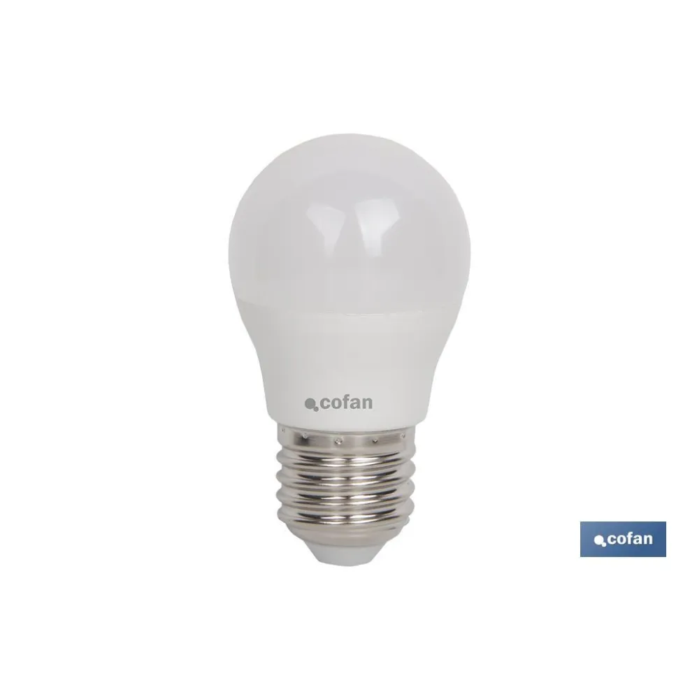 Comprar BOMBILLA LED 8 W ESFÉRICA E27 220°  Cofan | almacendeferreteriacor.es