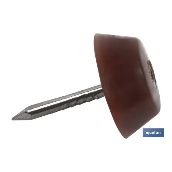 Comprar BL 6 UDS TOPE DE SILLA GRANDE MARRÓ Cofan | almacendeferreteriacor.es