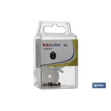 Comprar BL 2 UDS SOPORTE BARRA ARMARIO BLAN Cofan | almacendeferreteriacor.es