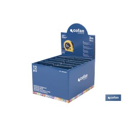 EXPOSITOR DE FLEXÓMETROS 16 MM X 3 M 12 UDS.