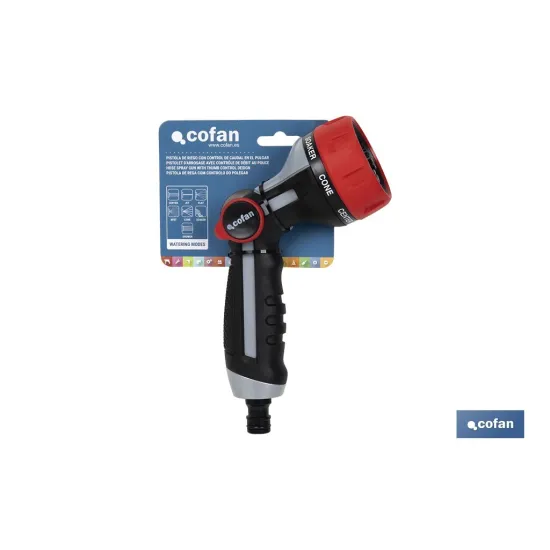 Comprar PISTOLA DE RIEGO 7 POSICIONES CON C Cofan | almacendeferreteriacor.es