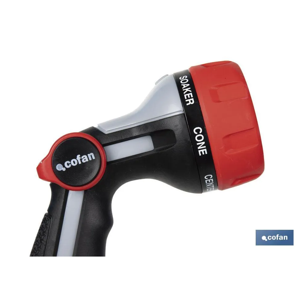 Comprar PISTOLA DE RIEGO 7 POSICIONES CON C Cofan | almacendeferreteriacor.es