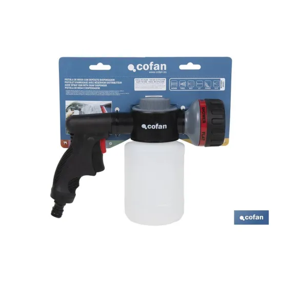 Comprar PISTOLA DE RIEGO 6 POSICIONES CON D Cofan | almacendeferreteriacor.es