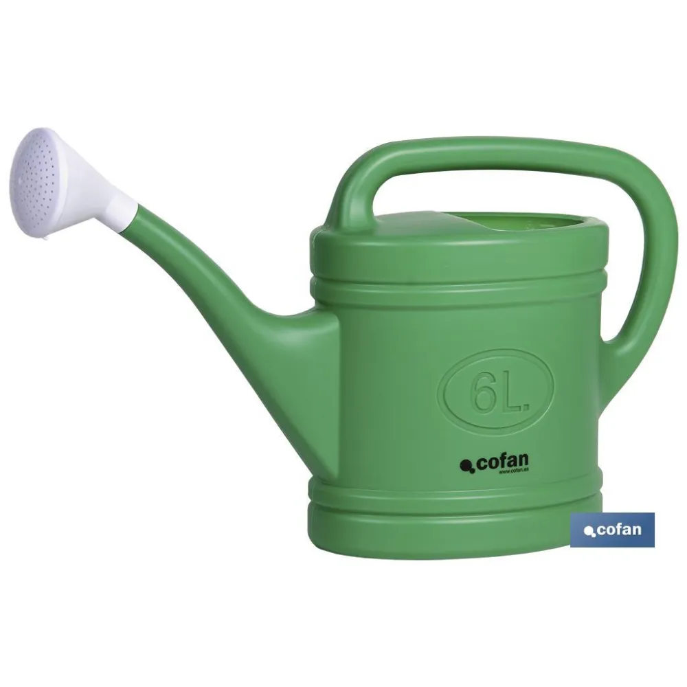 Comprar REGADERA VERDE 6 LITROS 53X15X32cm  Cofan | almacendeferreteriacor.es