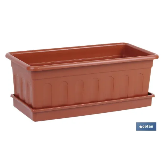 Comprar JARDINERA MARRON MODELO AZAHAR 50 X Cofan | almacendeferreteriacor.es