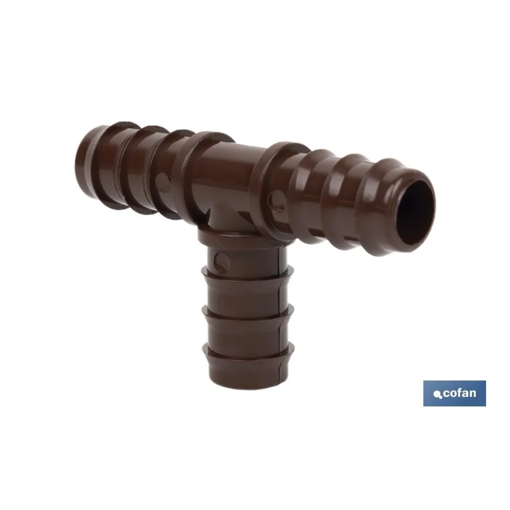 Comprar CONEXIÓN EN T Ø16MM (MARRÓN-MAX SEG Cofan | almacendeferreteriacor.es