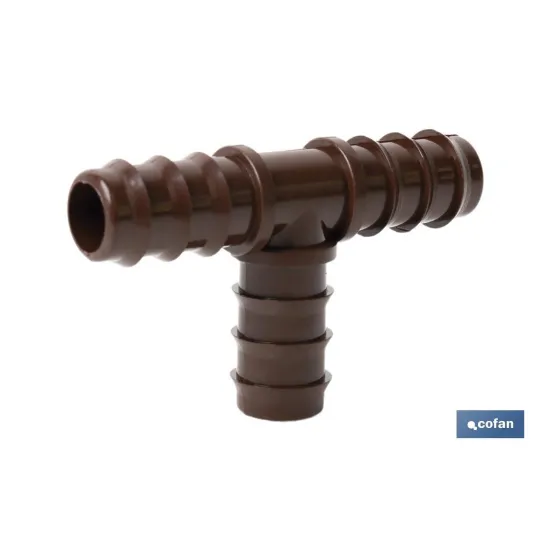 Comprar CONEXIÓN EN T Ø16MM (MARRÓN-MAX SEG Cofan | almacendeferreteriacor.es