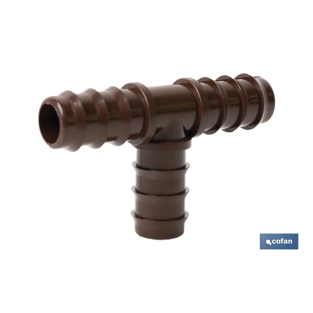 Comprar CONEXIÓN EN T Ø16MM (MARRÓN-MAX SEG Cofan | almacendeferreteriacor.es