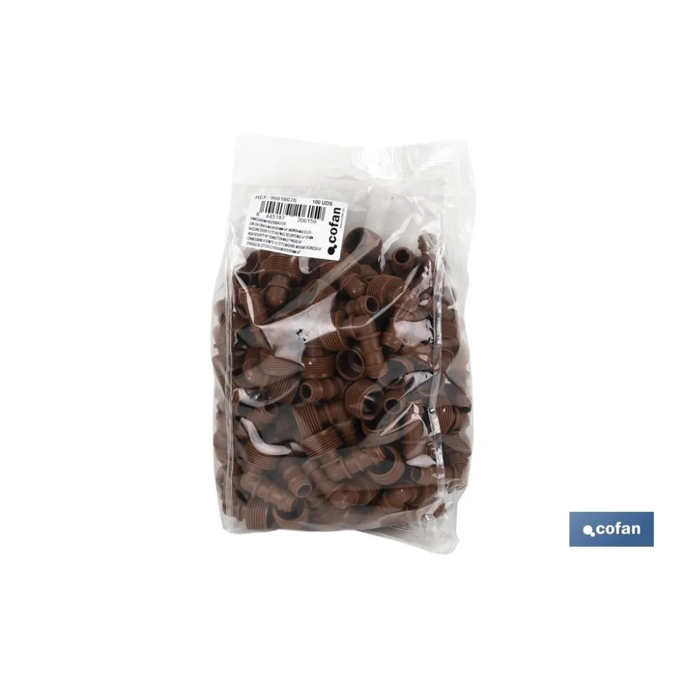 Comprar CON. EN CODO R.MACHO Ø16MM-3/4 (MAR Cofan | almacendeferreteriacor.es