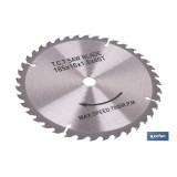 DISCO CORTE PARA MADERA Ø185 MM X 16 MM X 1,8 MM X 40 DIENTES
