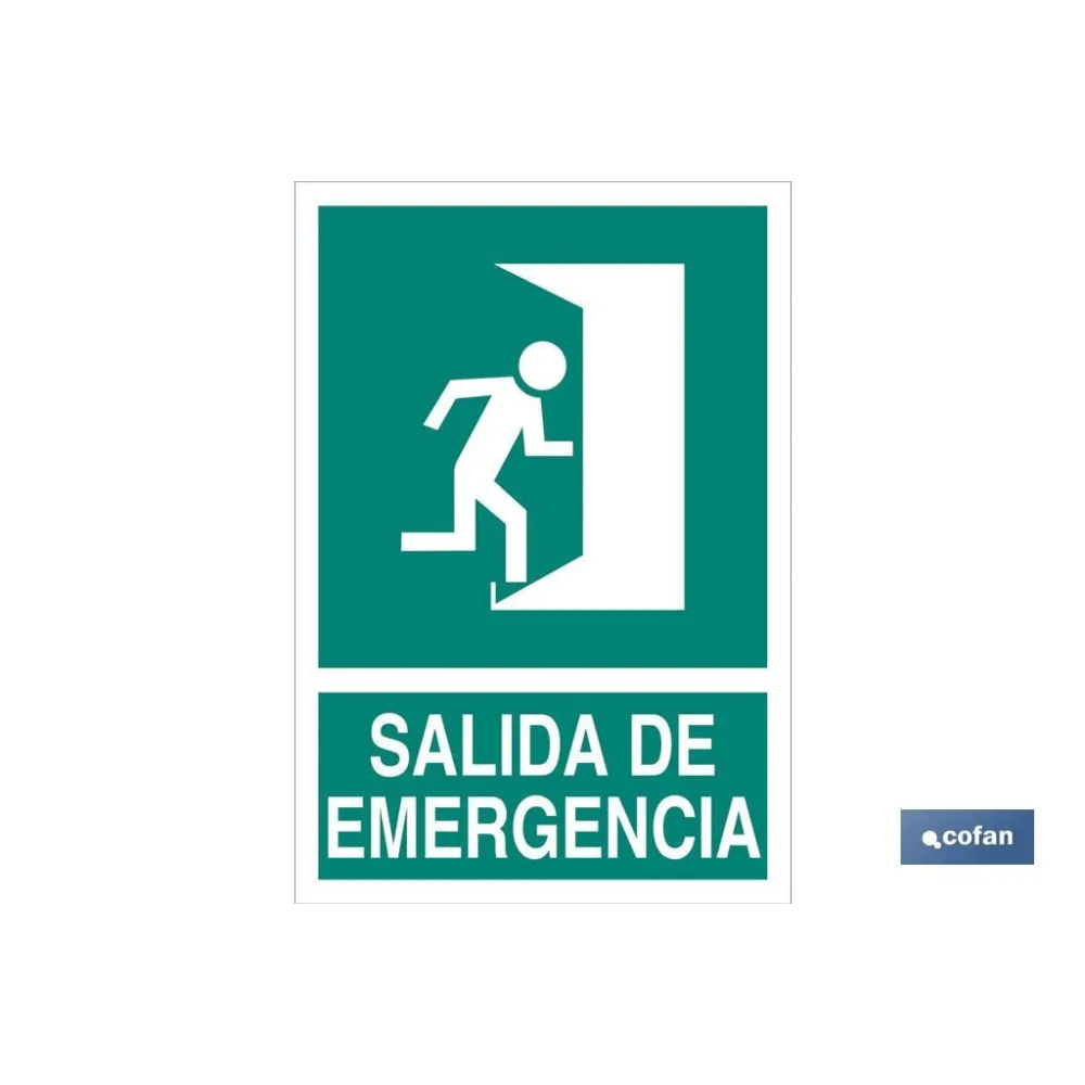 Comprar SEÑAL LUMINISCENTE 210X148MM. (PACK Cofan | almacendeferreteriacor.es