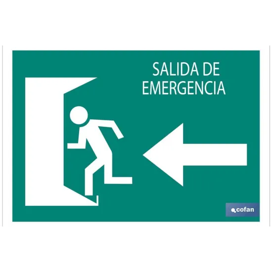 Comprar SEÑAL LUMINISCENTE 210X148MM. (PACK Cofan | almacendeferreteriacor.es