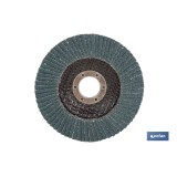 DISCO LAMINADO PROFESIONAL INCLINADO 125 MM. - GRANO 120 ZIRCONIO