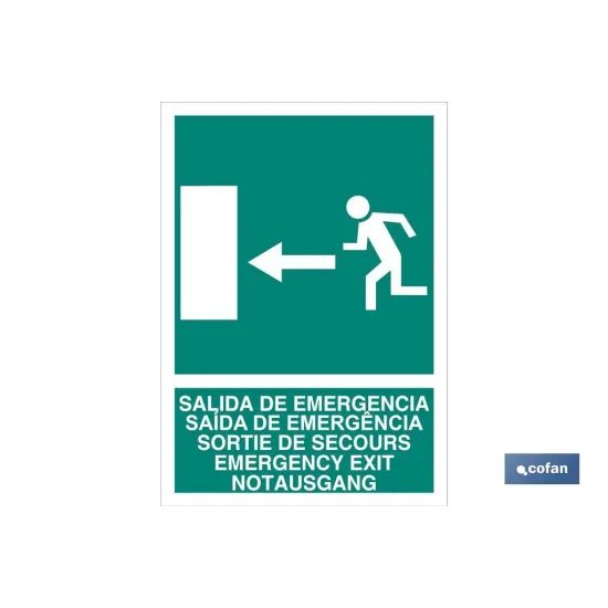 Comprar SEÑAL LUMINISCENTE 297X210MM. (PACK Cofan | almacendeferreteriacor.es