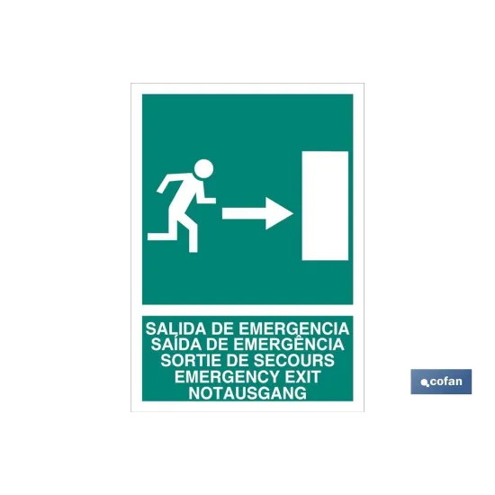 Comprar SEÑAL LUMINISCENTE 297X210MM. (PACK Cofan | almacendeferreteriacor.es