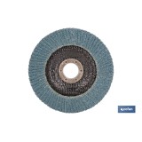 DISCO LAMINADO PROFESIONAL INCLINADO 125 MM. - GRANO 40 ZIRCONIO