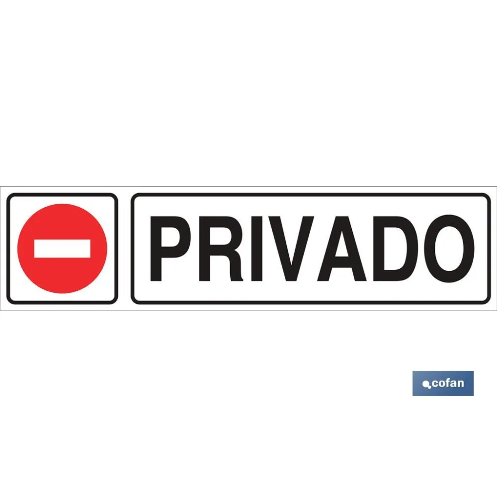 Comprar SEÑAL GLASSPACK ADHESIVA 175X45MM.  Cofan | almacendeferreteriacor.es