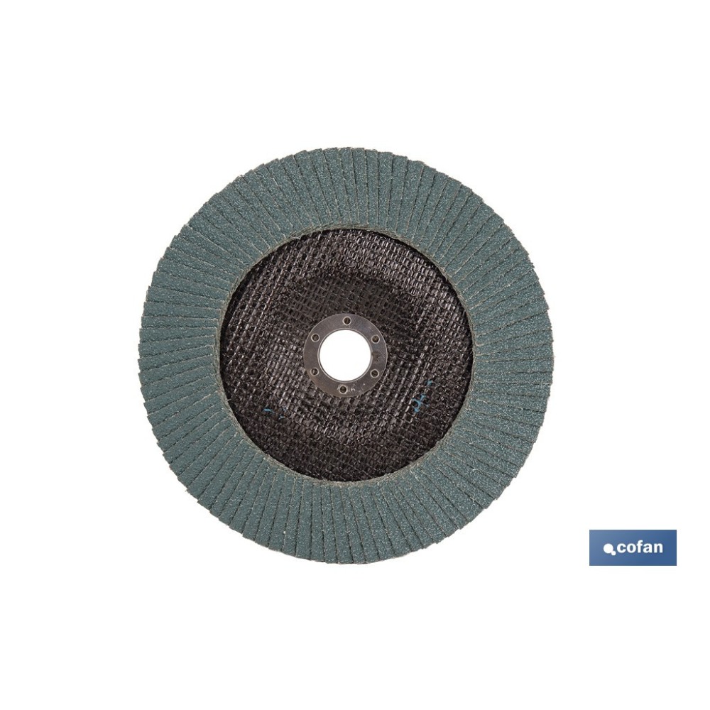 DISCO LAMINADO PROFESIONAL INCLINADO 178 MM. - GRANO 40 ZIRCONIO