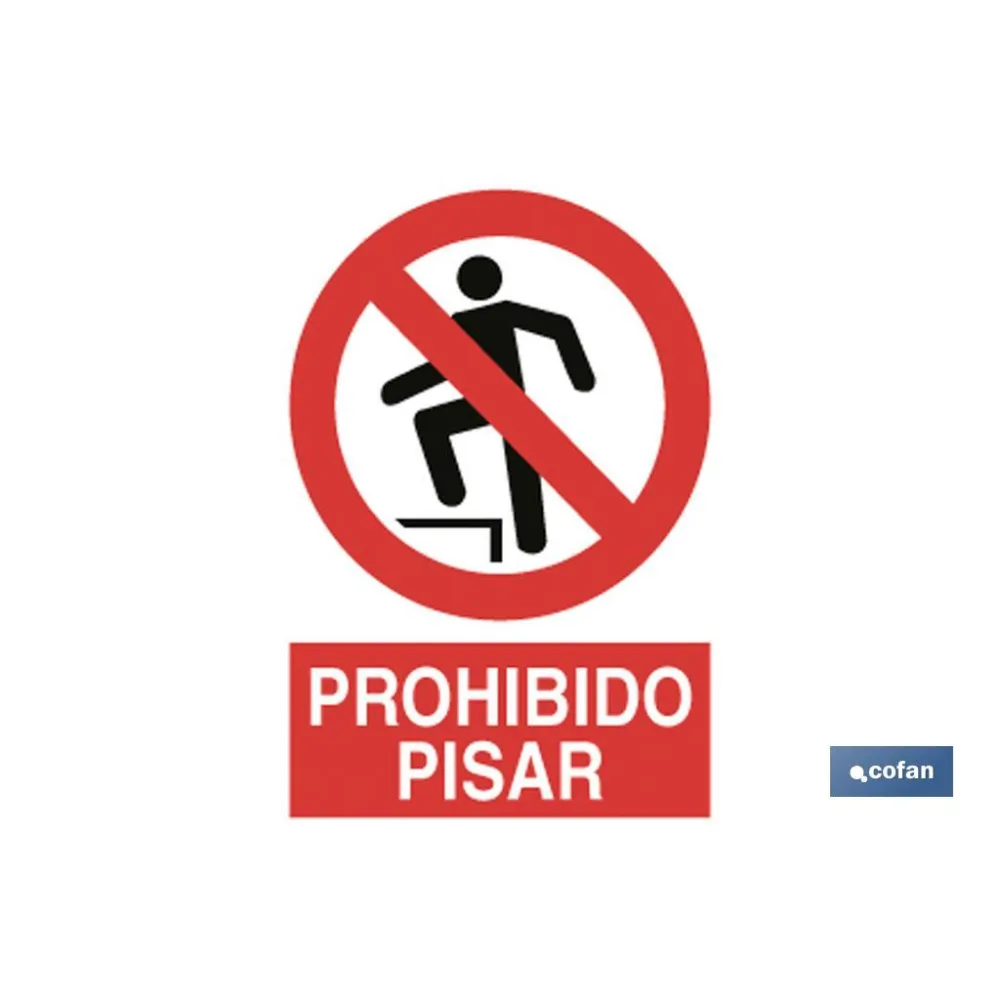 Comprar SEÑAL POLIESTIRENO 210X148MM. (PACK Cofan | almacendeferreteriacor.es