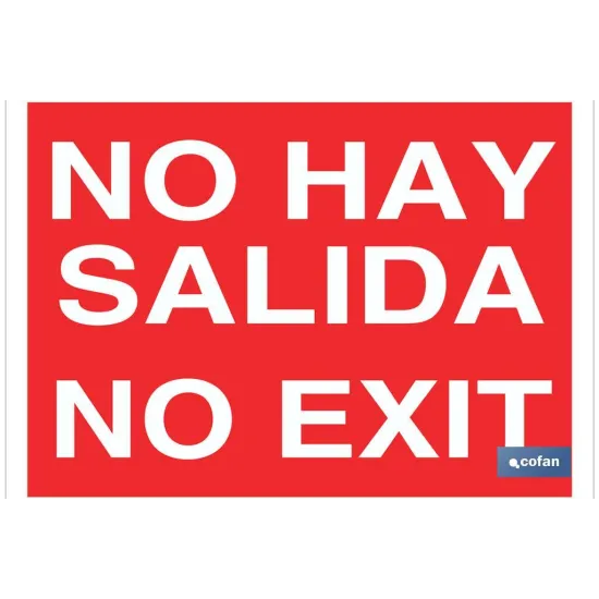 Comprar SEÑAL LUMINISCENTE 210X148MM. (PACK Cofan | almacendeferreteriacor.es