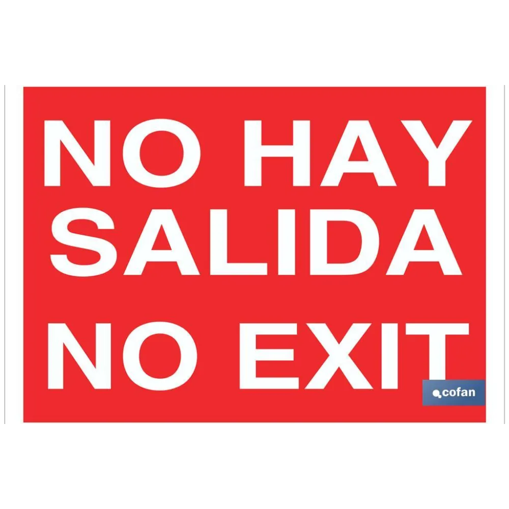 Comprar SEÑAL LUMINISCENTE 210X148MM. (PACK Cofan | almacendeferreteriacor.es