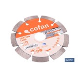 DISCO DIAMANTE MODELO CANTERO 115MM.