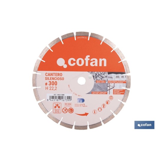 DISCO DIAMANTE CANTERO SILENCIOSO 230MM