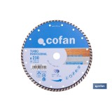 DISCO DIAM.TURBO PROFESIONAL 230MM.