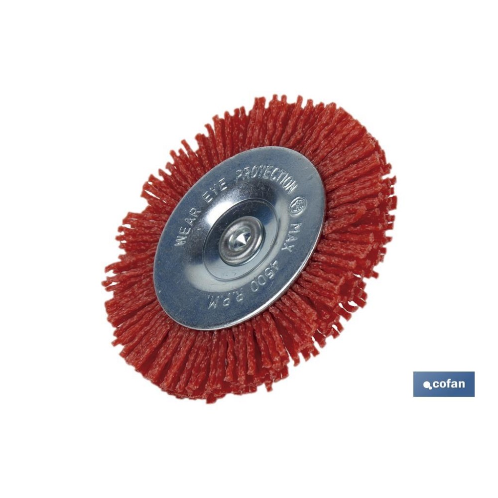 CEPILLO CIRCULAR DE NYLON 6 MM X Ø75