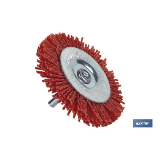 CEPILLO CIRCULAR DE NYLON 6 MM X Ø75