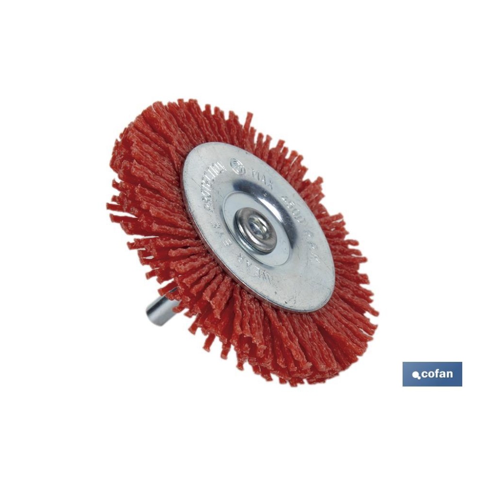 CEPILLO CIRCULAR DE NYLON 6 MM X Ø75