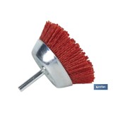 CEPILLO COPA DE NYLON 6 MM X Ø50