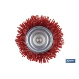 CEPILLO COPA DE NYLON 6 MM X Ø50