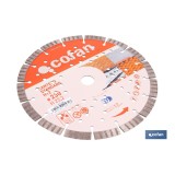 DISCO DIAMANTE CANTERO STANDARD H-12mm, 230mm