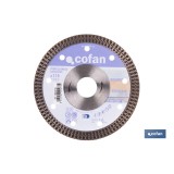 DISCO DIAMANTE PORCELANICO EXTRAFINO H-10mm, 115mm