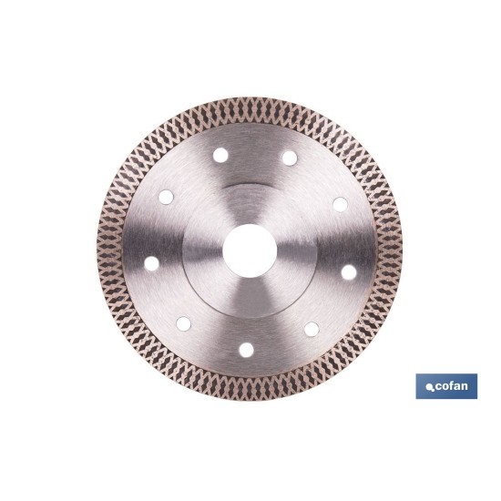 DISCO DIAMANTE PORCELANICO EXTRAFINO H-10mm, 125mm