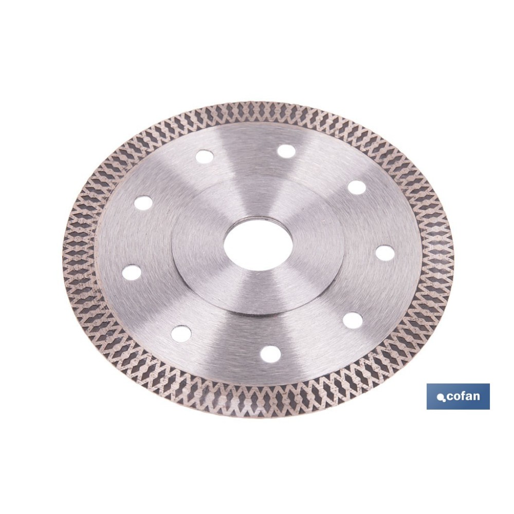 DISCO DIAMANTE PORCELANICO EXTRAFINO H-10mm, 125mm
