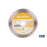 DISCO DIAM. PORCELANICO 76MM H10