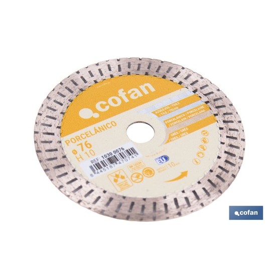 DISCO DIAM. PORCELANICO 76MM H10