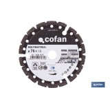 DISCO DIAM. MULTIMATERIAL 76MM H10