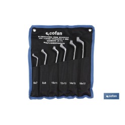 SET 6 PCS LLAVES ACODADAS DE 6-7 A 16-17