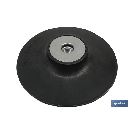 PLATO P/ DISCOS FIBRA Y SEMIFLEXIBLES 125 x M14
