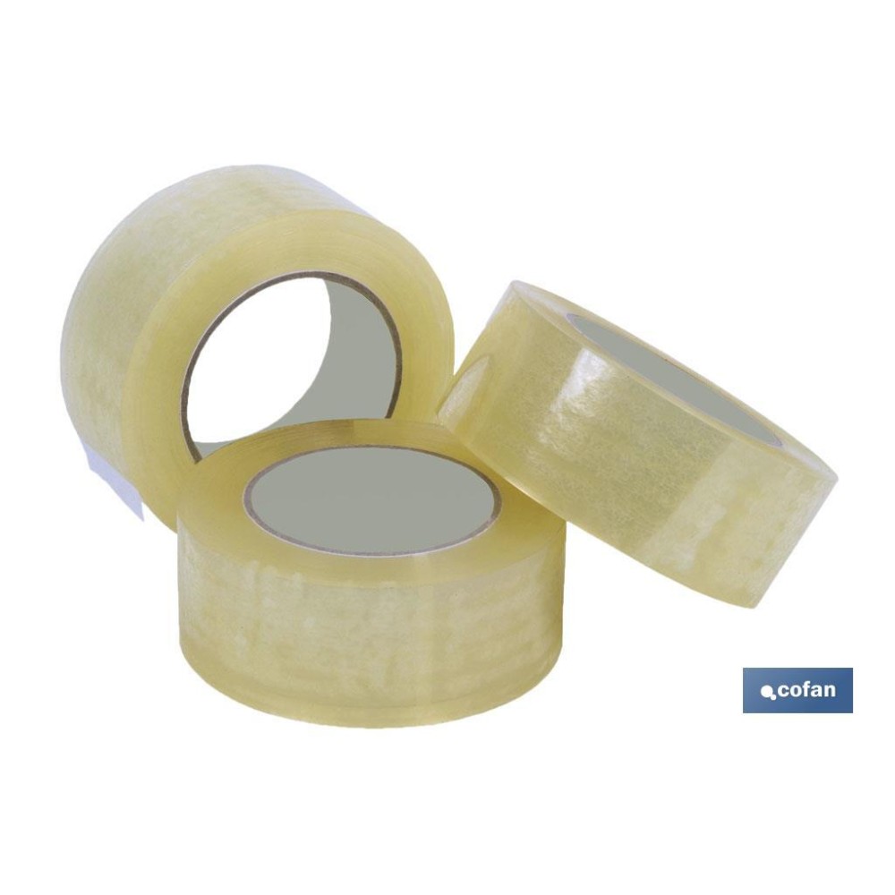 PRECINTO ACRILICO TRANSPARENTE 45 Micras 48MM X 66MTS